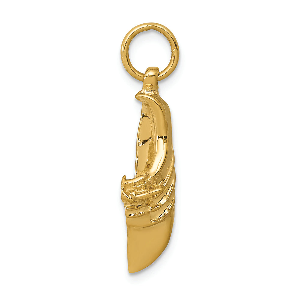 FJC Finejewelers 14k Yellow Gold Jogging Shoe Charm