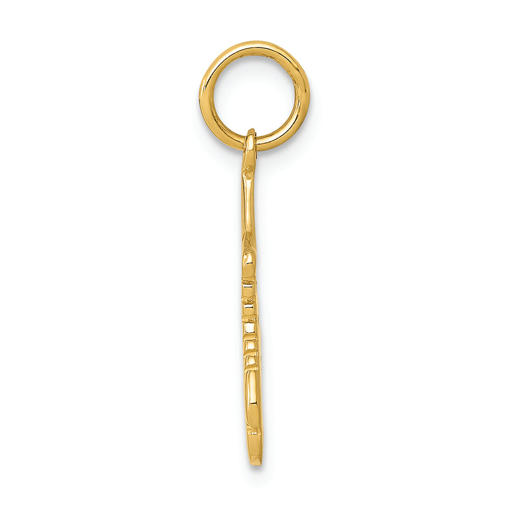 FJC Finejewelers 14k Yellow Gold Roller Skates Charm