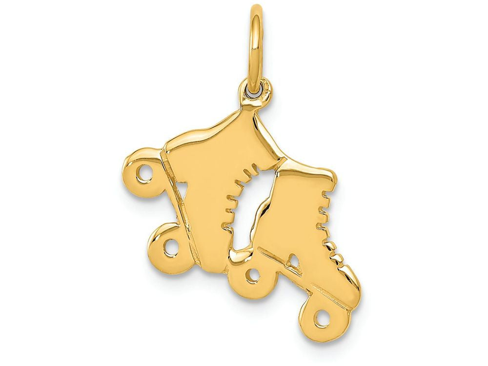 FJC Finejewelers 14k Yellow Gold Roller Skates Charm