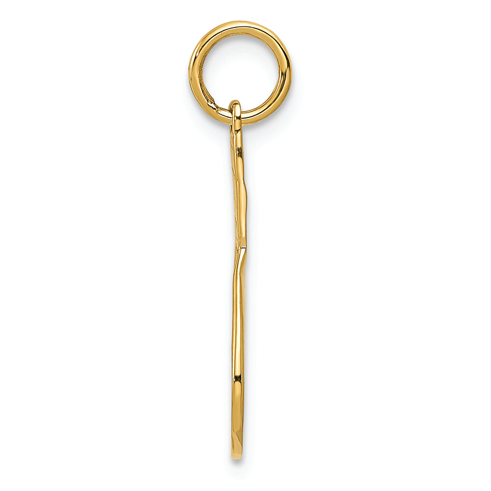 FJC Finejewelers 14k Yellow Gold Racquet Charm