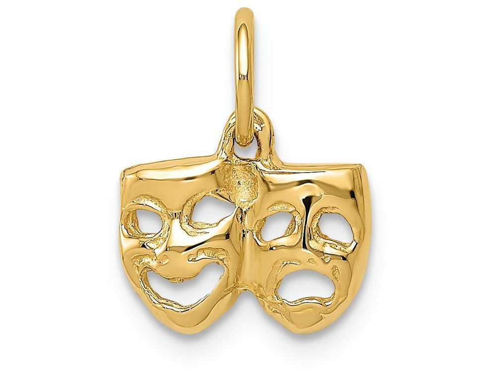 FJC Finejewelers 14k Yellow Gold Comedytragedy Charm