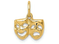 FJC Finejewelers 14k Yellow Gold Comedytragedy Charm
