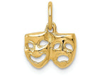 FJC Finejewelers 14k Yellow Gold Comedytragedy Charm