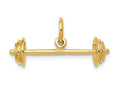 FJC Finejewelers 14k Yellow Gold Barbell Charm