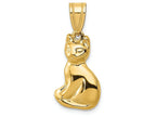 FJC Finejewelers 14k Yellow Gold Cat Charm