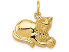 FJC Finejewelers 14k Yellow Gold Cat Charm