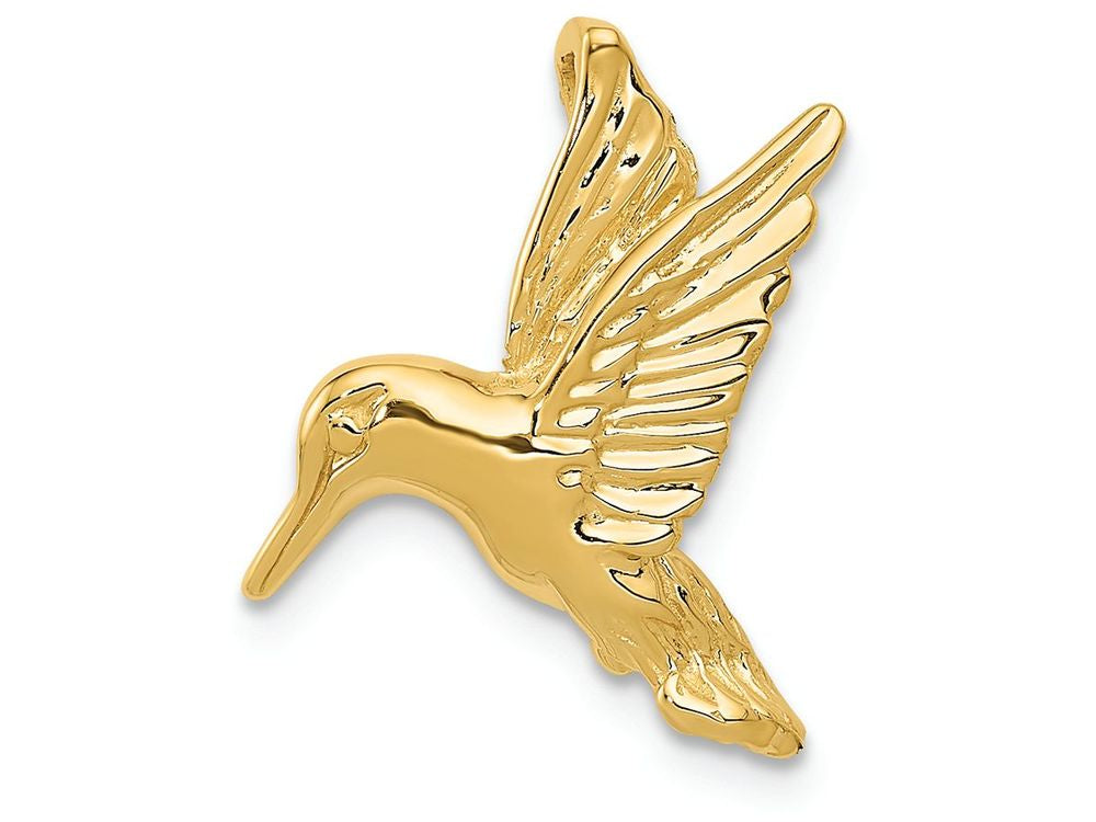 FJC Finejewelers 14k Yellow Gold Hummingbird Chain Slide Charm