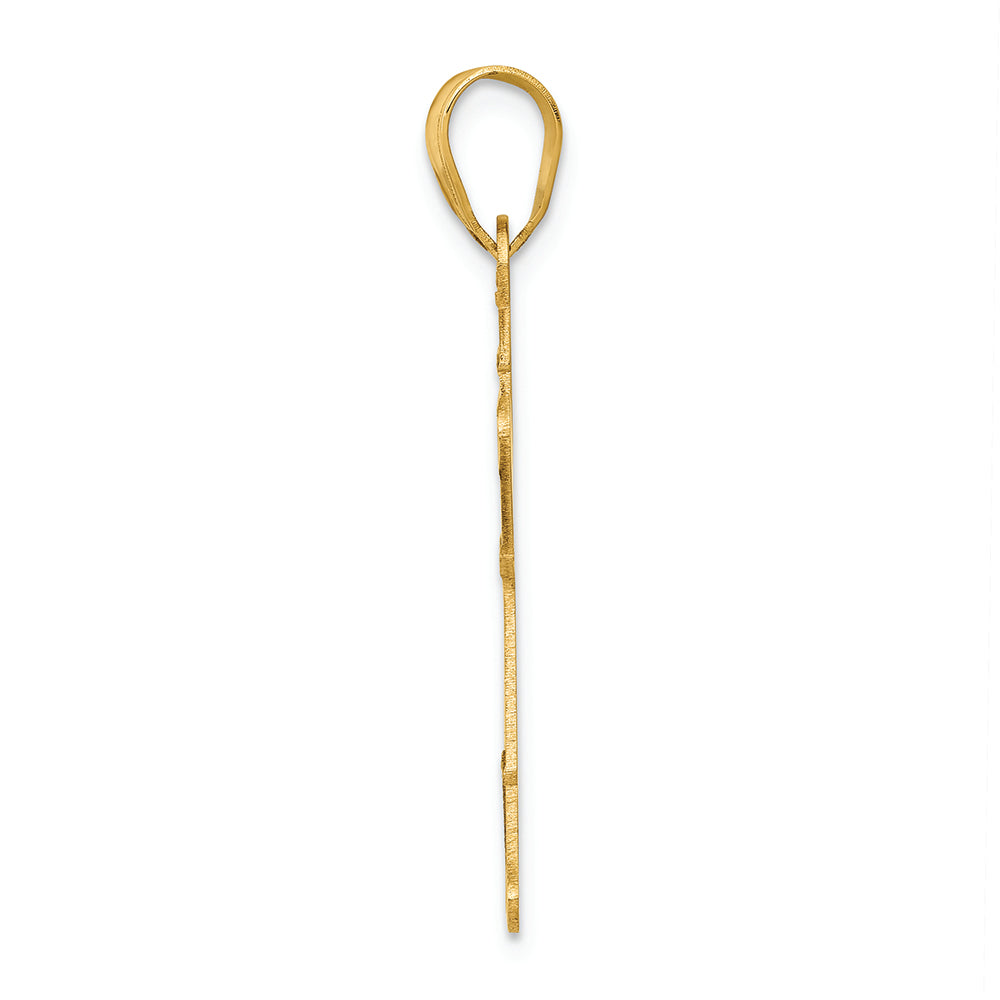 FJC Finejewelers 14k Yellow Gold Laser Polished Boy with Hat Charm