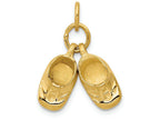 FJC Finejewelers 14k Yellow Gold Polished Baby Shoes Charm