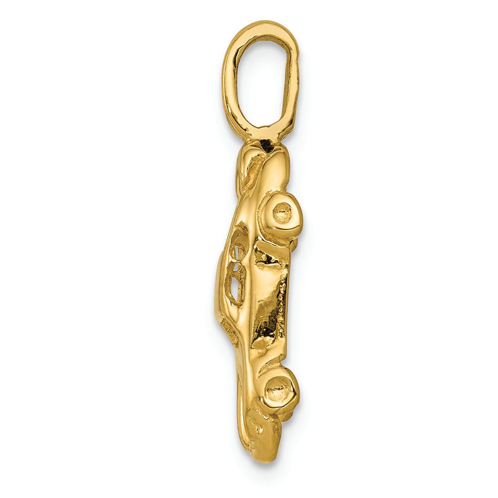 FJC Finejewelers 14k Yellow Gold Sports Car Charm