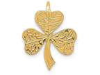 FJC Finejewelers 14k Yellow Gold Shamrock Chain Slide Charm