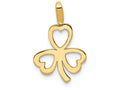 FJC Finejewelers 14k Yellow Gold Heart Clover Charm