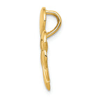 FJC Finejewelers 14k Yellow Gold Shamrock Chain Slide Charm