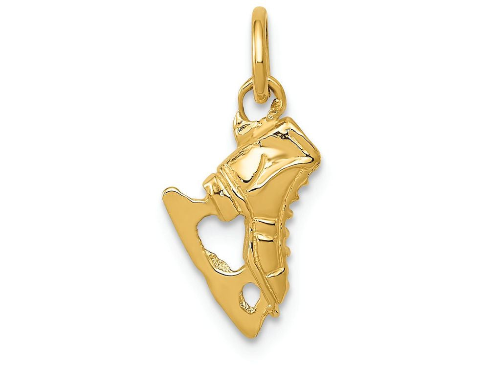 FJC Finejewelers 14k Yellow Gold Ice Skate Charm
