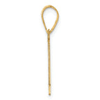 FJC Finejewelers 14k Yellow Gold Polished Etched Number 1 Charm
