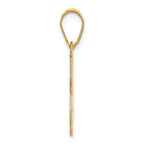 FJC Finejewelers 14k Yellow Gold Polished Etched Number 3 Charm