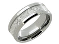 Lancello Tungsten 8mm Etched Wedding Band