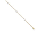 FJC Finejewelers 9 Inch 14k 9 Inch Pearl Anklet (Smaller Ankles)