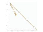 FJC Finejewelers 9 Inch 14 kt Two Tone Gold Adjustable Circle Anklet (Smaller Ankles)