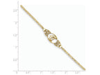 FJC Finejewelers 10 Inch 14k Yellow Gold Polished Dolphin Anklet