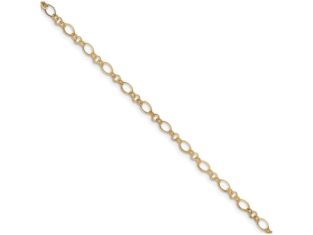 FJC Finejewelers 10 Inch 14k Yellow Gold 9in With 1in Ext Anklet