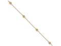 FJC Finejewelers 10 Inch 14k Yellow Gold Bead With 1in Ext Anklet