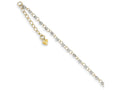 FJC Finejewelers 9 Inch 14 kt Two Tone Gold Circle Chain W/ Mirror Beads W/ 1in Ext Anklet