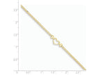 FJC Finejewelers 10 Inch 14k Yellow Gold Polished Open-heart Anklet