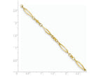 FJC Finejewelers 9 Inch 14k Yellow Gold Polished and bright-cut Anklet (Smaller Ankles)