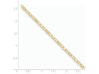 FJC Finejewelers 10 Inch 14k Yellow Gold and Rhodium X's and Hearts Anklet