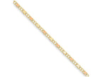 FJC Finejewelers 10 Inch 14k Yellow Gold and Rhodium X's and Hearts Anklet