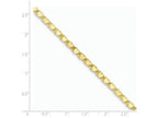 FJC Finejewelers 10 Inch 14k Yellow Gold Polished Double-sided Heart Anklet