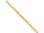 FJC Finejewelers 10 Inch 14k Yellow Gold Polished Double-sided Heart Anklet