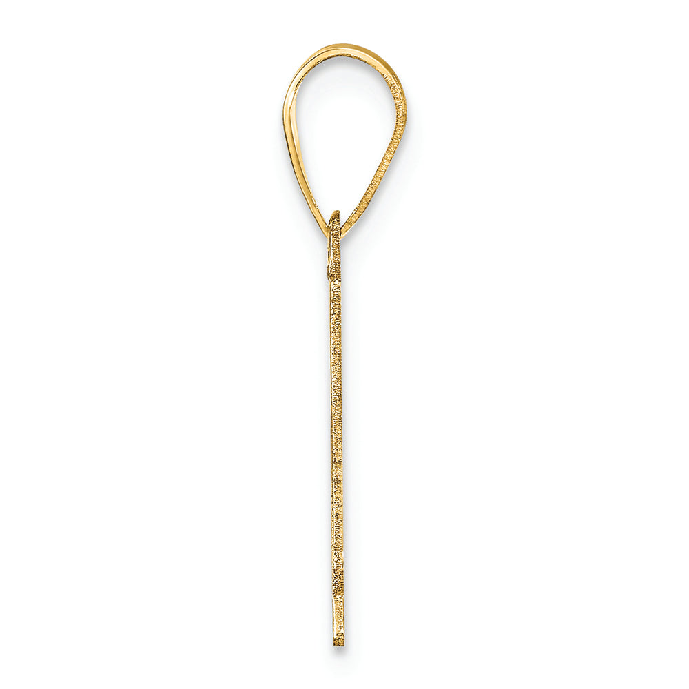 FJC Finejewelers 14k Yellow Gold Polished Number 1 Charm
