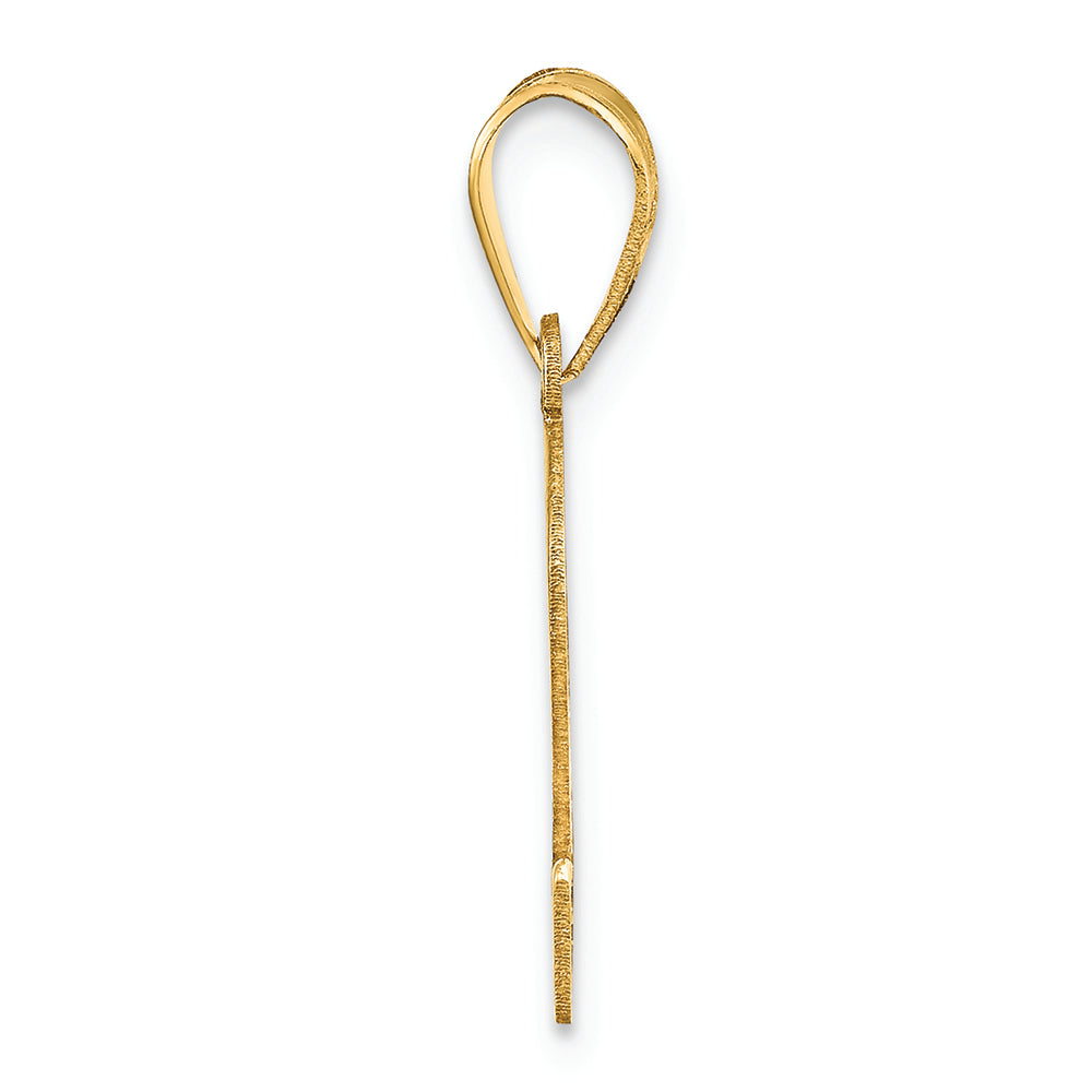 FJC Finejewelers 14k Yellow Gold Polished Number 2 Charm