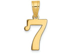 FJC Finejewelers 14k Yellow Gold Polished Number 7 Charm
