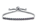 FJC Finejewelers Sterling Silver Slider Chain Adjustable Bracelet with 16 Round Mystic Topaz Stones