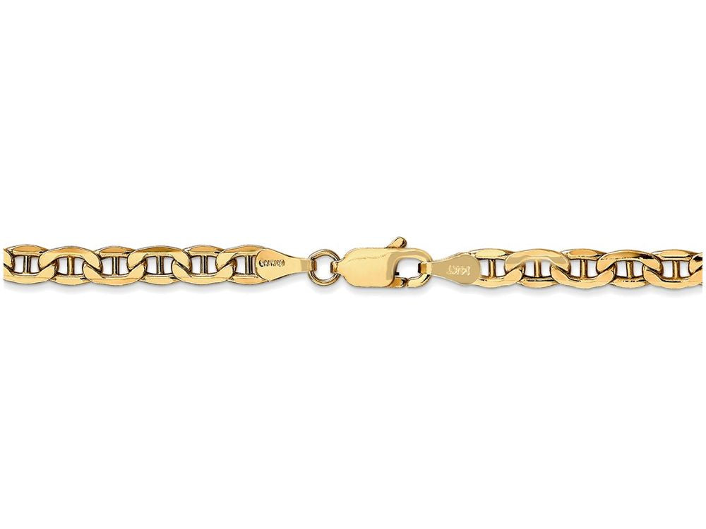 FJC Finejewelers 24 Inch 14k Yellow Gold 4.1mm Semi-solid Anchor Chain Necklace