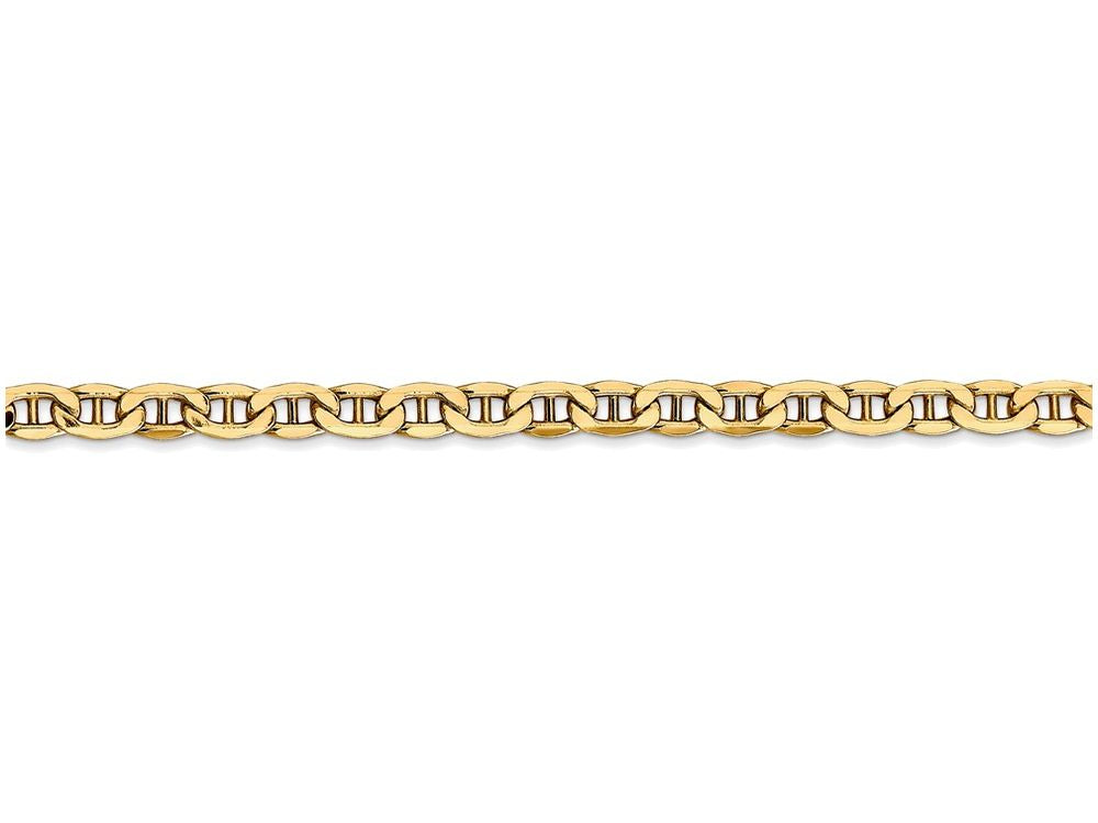 FJC Finejewelers 8 Inch 14k Yellow Gold 4.1mm Semi-solid Anchor Chain Bracelet