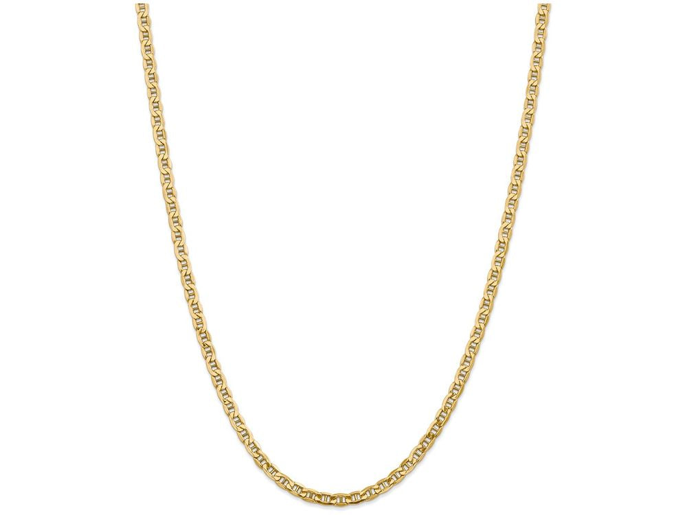 FJC Finejewelers 8 Inch 14k Yellow Gold 4.1mm Semi-solid Anchor Chain Bracelet
