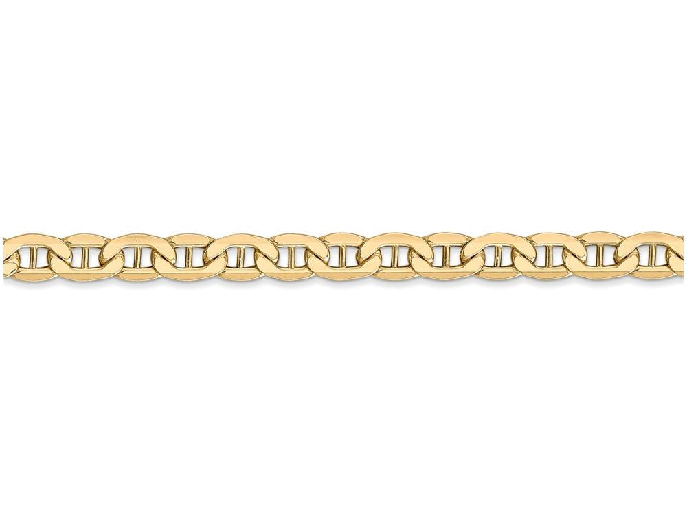 FJC Finejewelers 18 Inch 14k Yellow Gold 5.1mm Semi-solid Anchor Chain Necklace