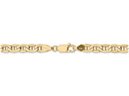 FJC Finejewelers 18 Inch 14k Yellow Gold 5.1mm Semi-solid Anchor Chain Necklace