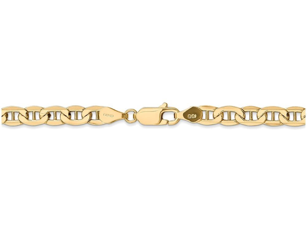 FJC Finejewelers 20 Inch 14k Yellow Gold 5.1mm Semi-solid Anchor Chain Necklace