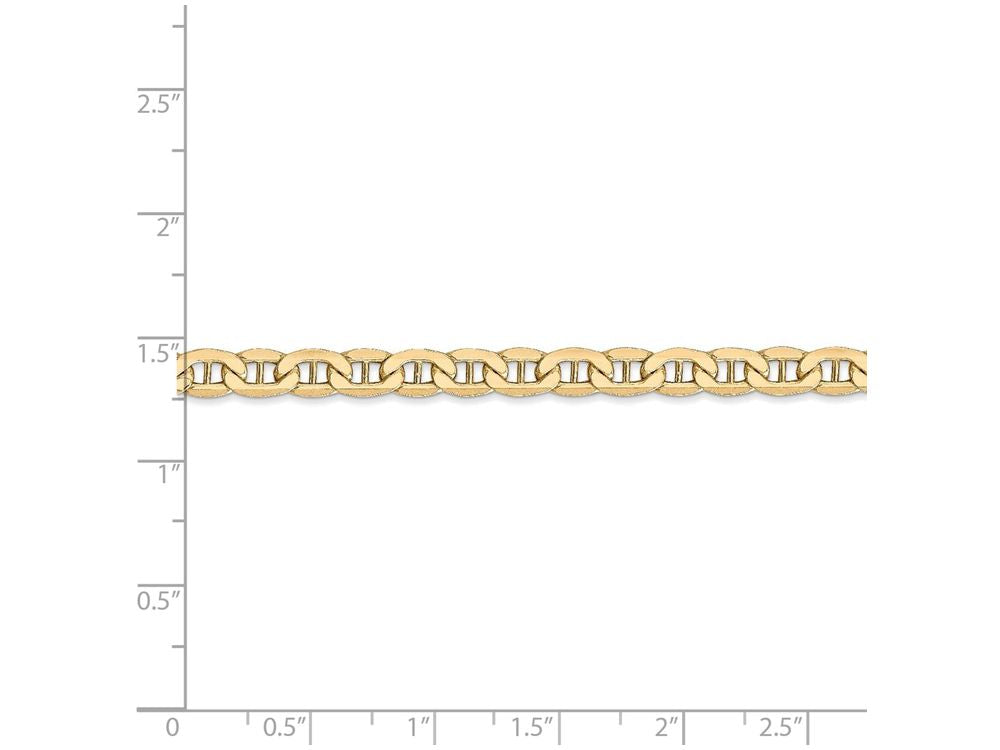 FJC Finejewelers 7 Inch 14k Yellow Gold 5.1mm Semi-solid Anchor Chain Bracelet
