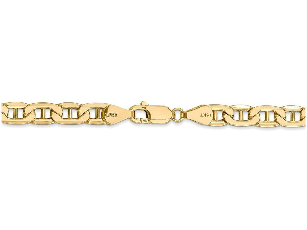 FJC Finejewelers 18 Inch 14k Yellow Gold 5.85mm Semi-solid Anchor Chain Necklace