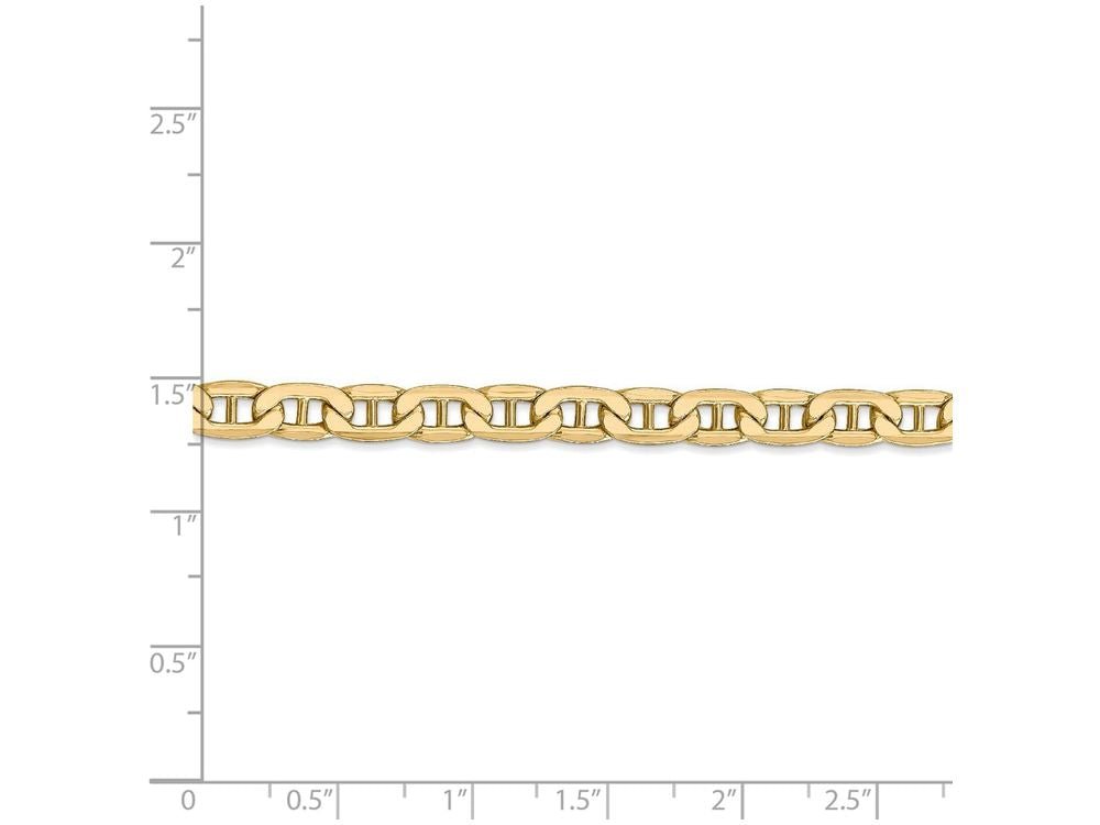 FJC Finejewelers 7 Inch 14k Yellow Gold 5.85mm Semi-solid Anchor Chain Bracelet