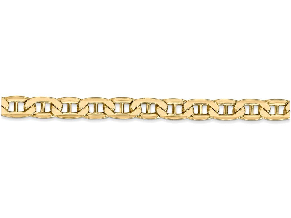 FJC Finejewelers 7 Inch 14k Yellow Gold 5.85mm Semi-solid Anchor Chain Bracelet