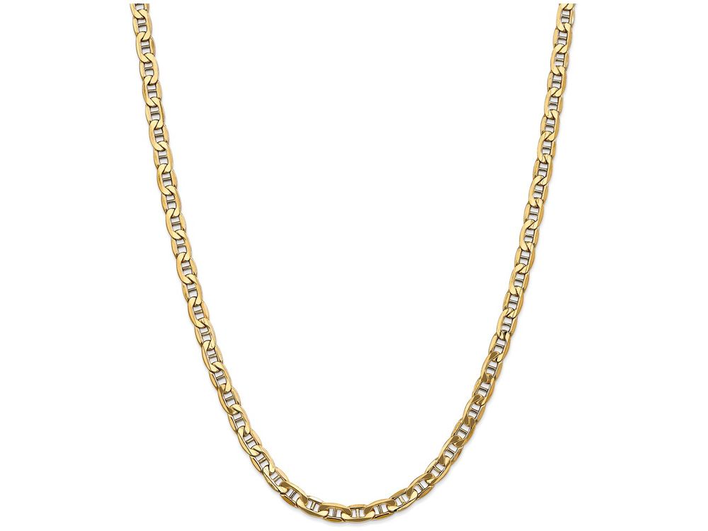 FJC Finejewelers 8 Inch 14k Yellow Gold 5.85mm Semi-solid Anchor Chain Bracelet