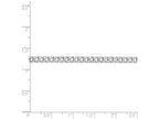 FJC Finejewelers 24 Inch 14k White Gold 3.35mm Semi-solid Curb Link Chain Necklace