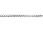 FJC Finejewelers 24 Inch 14k White Gold 3.35mm Semi-solid Curb Link Chain Necklace